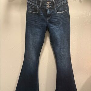 Women's Blue Flared Jeans